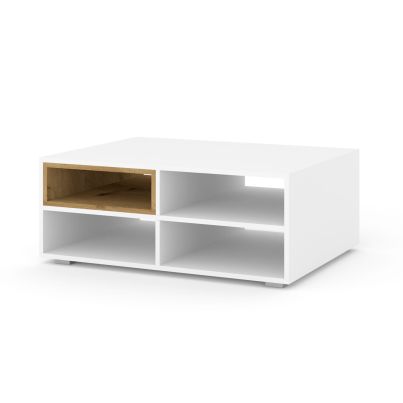 ANETTE M Coffee Table 94x70 cm, oak / white