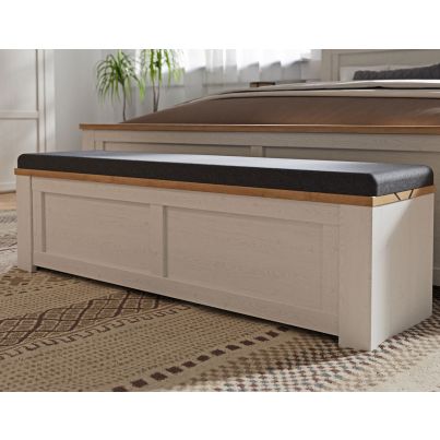 Пейка FOUR с възглавница и място за съхраниние, дъб ривиера/светла иглослистна дървесина