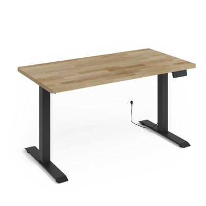  BIM Natural Adjustable Desk 140x70x3 black / oak