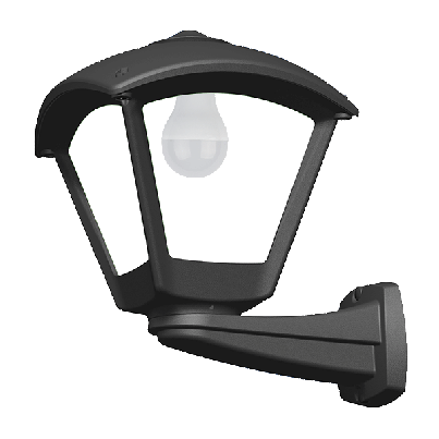 DARIO 250 Garden wall lamp 1xE27 IP55 black