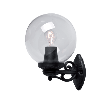 GLOBE 250 Garden wall lamp 1xE27 IP55 black