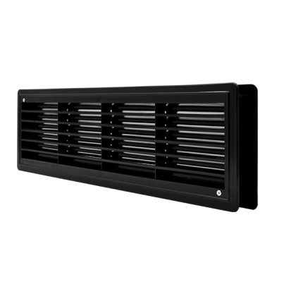 EL02-129 door grille 115X430mm, black