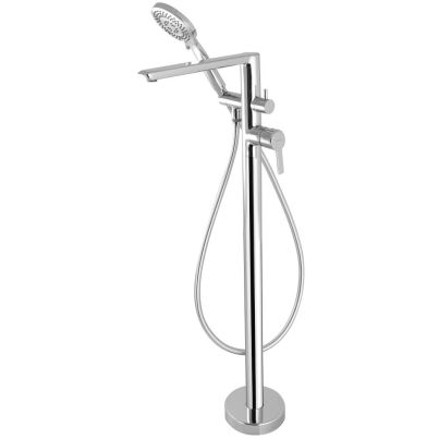ARNIKA Freestanding Bath Mixer with Shower, Chrome