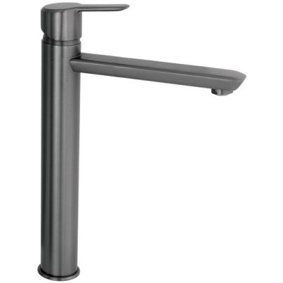 ARNIKA Basin Mixer with Raised Body, Titanium