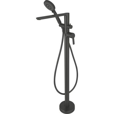 ARNIKA Freestanding Bath Mixer with Shower Set, NERO
