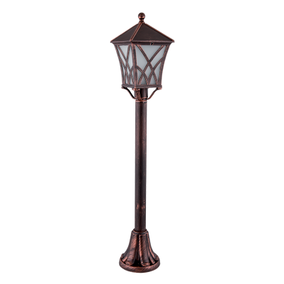 ALEK lantern stand 1xE27 black red brass H830mm