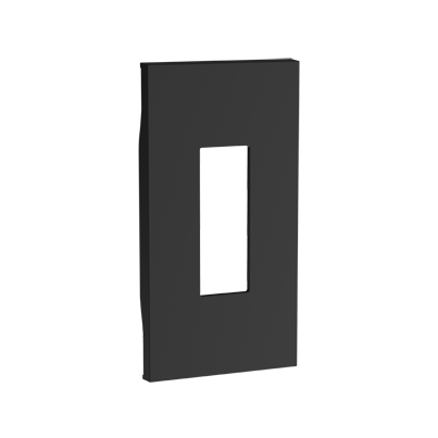 Лицев панел контакт/ключ за бойлер LEGRAND Living Now, 2 модула, черен