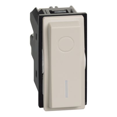 Ключ за бойлер LEGRAND Living Now, 1 модул, 16AX, 250V, кремав