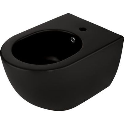 Bidet Peonia, Nero, wall-mounted