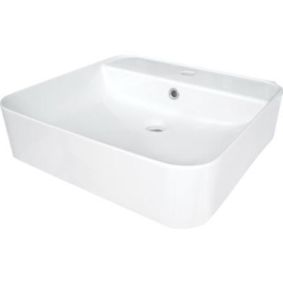 HIACYNT,Wall-mounted sink for countertop White,500x510