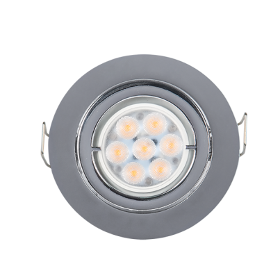 LED МЕТАЛНА КРЪГЛА ЛУНА HIGH POWER 6W 4000-4300K