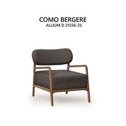 Wing chair COMO dark brown/ALLIUM D 21556- 25