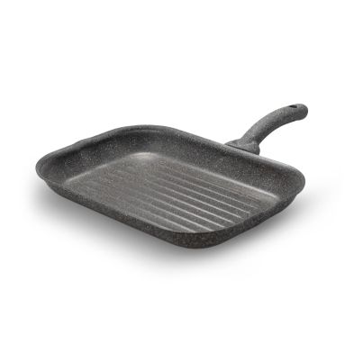 Rectangular Grill Pan AM Cuore di Pietra, 24x34 cm, Grey
