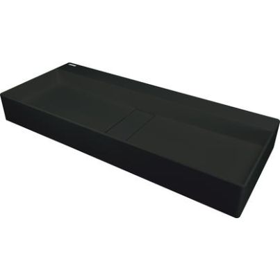 BLUR Basin, 800x400 mm, NERO, with Rosette