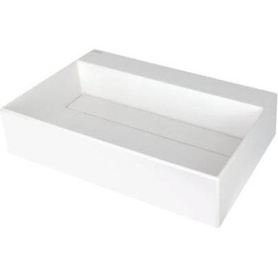 CORREO Granite Basin with Cover, Alabaster, 600x400 mm