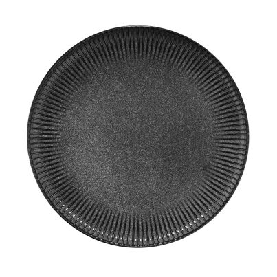 Flat plate CREST 28cm anthracite