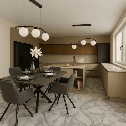 Готов проект за дневна зона WAVE