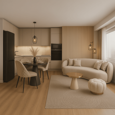 Готов проект за дневна зона ELEGANZA