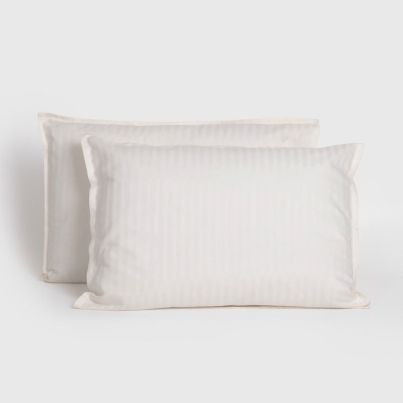 Set of Pillowcases DILIOS Seville Lux, 50/70 cm, 100% Cotton, Ecru Stripe, 2 pcs