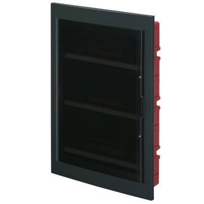 EC630 FLUSH MOUNT. ENCLOSURE 54 MOD. (3X18) BLACK, SHOCK RESISTANT