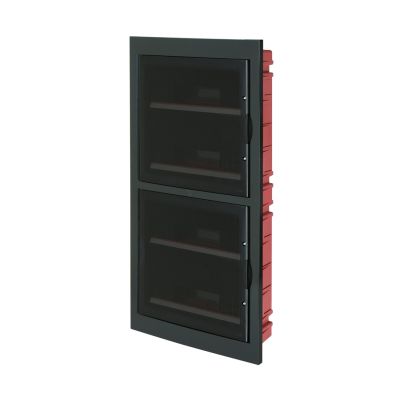 EC630 FLUSH MOUNT. ENCLOSURE 72 MOD. (4X18) BLACK, SHOCK RESISTANT