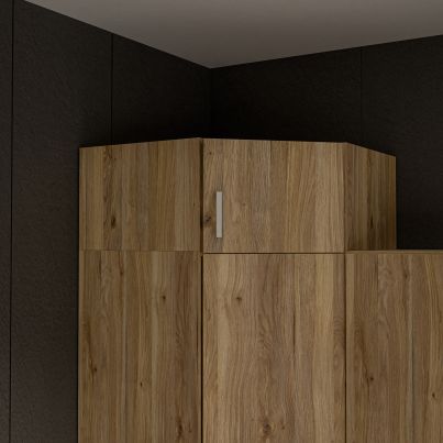 Ъгловa надстройка FIVE ляв/десен 90 см, дъб маувела