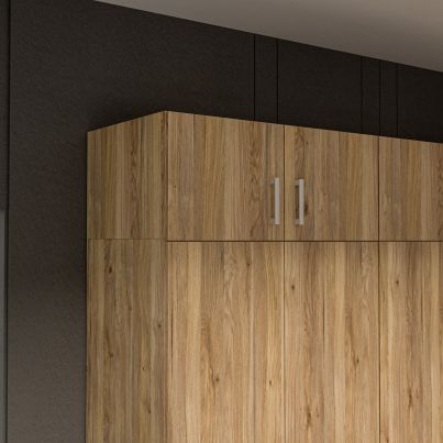 Надстройка за гардероб FIVE 90 см, дъб маувела