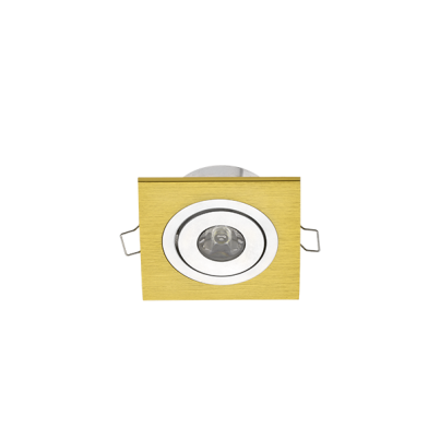 LED ЛУНА ЗА ВГРАЖДАНЕ SAS-14WH 1W 4000K МЕСИНГ