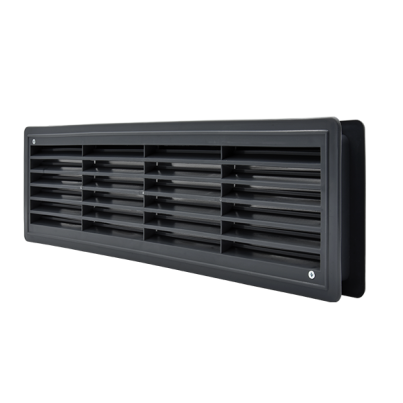 EL02-125 door grille 115X430mm, graphite