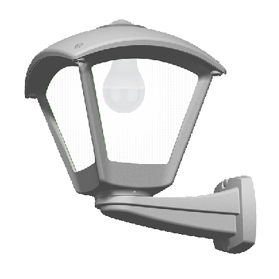 DARIO 250 Garden wall lamp 1xE27 IP55 grey