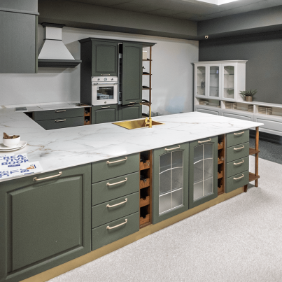 Modular corner kitchen GRACE with accessories-Sample