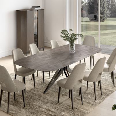 HEXAGON DINING TABLE GOLD MARBLE 200/120/75 