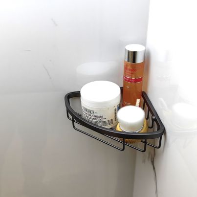 Corner Shower Basket RIHANNA 881GG, Gun Gray