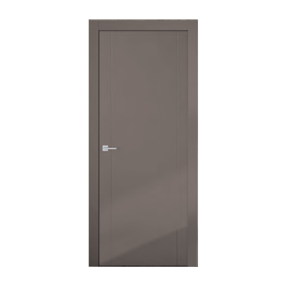 Interior Door with Frame EKASA INCONTRI 80x210х12 cm, with Hinges, Magnetic Lock, Antracite