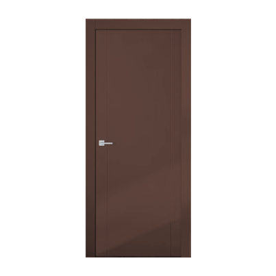 Interior Door with Frame EKASA INCONTRI 80x210х12 cm, with Hinges, Magnetic Lock, Cacao