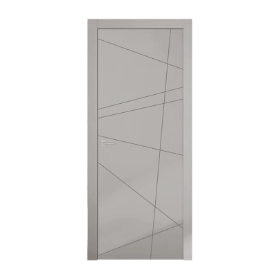 Interior Door with Frame EKASA INCONTRI 80x210х12 cm, with Hinges, Left Magnetic Lock, Grey