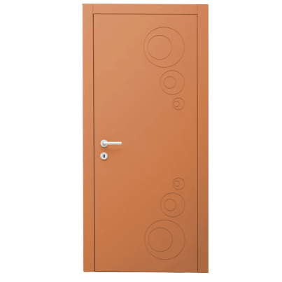 Interior Door with Frame EKASA INCONTRI IN-RIM 90x240х12 cm, with Hinges, Magnetic Lock, Amber
