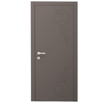 Interior Door with Frame EKASA INCONTRI IN-RIM 90x240х12 cm, with Hinges, Magnetic Lock, Antacite