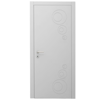Interior Door with Frame EKASA INCONTRI IN-RIM 90x240х12 cm, with Hinges, Magnetic Lock, Grey