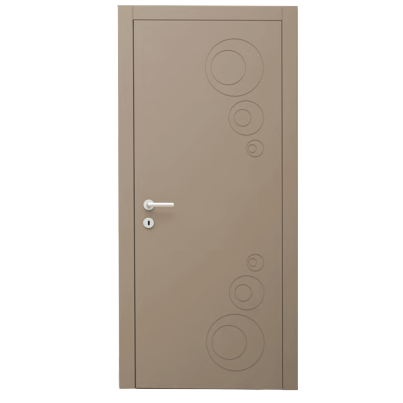 Interior Door with Frame EKASA INCONTRI IN-RIM 90x240х12 cm, with Hinges, Magnetic Lock, Dove Grey