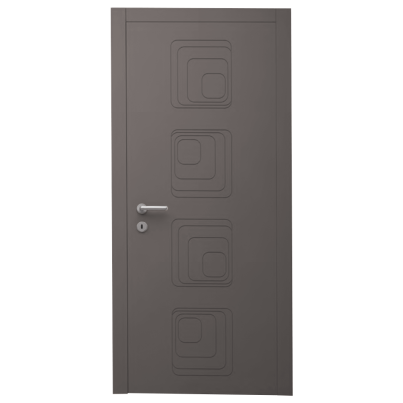Interior Door with Frame EKASA INCONTRI IN-RING 100x240х12 cm, with Hinges, Magnetic Lock, Antacite