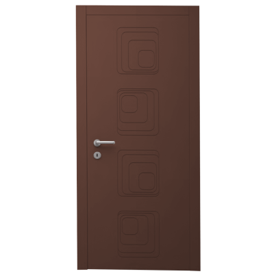 Interior Door with Frame EKASA INCONTRI IN-RING 100x240х12 cm, with Hinges, Magnetic Lock, Cacao