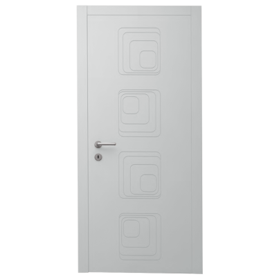 Interior Door with Frame EKASA INCONTRI IN-RING 100x240х12 cm, with Hinges, Magnetic Lock, Grey