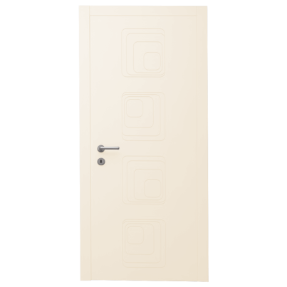 Interior Door with Frame EKASA INCONTRI IN-RING 100x240х12 cm, with Hinges, Magnetic Lock, Cream