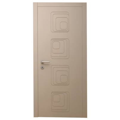 Interior Door with Frame EKASA INCONTRI IN-RING 100x240х12 cm, with Hinges, Magnetic Lock, Dove Grey