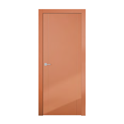 Interior Door with Frame EKASA INCONTRI 80x210х12 cm, with Hinges, Left Magnetic Lock, Amber