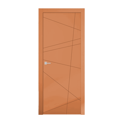 Interior Door with Frame EKASA INCONTRI STELLA 80x210х12 cm, with Hinges, Magnetic Lock, Amber