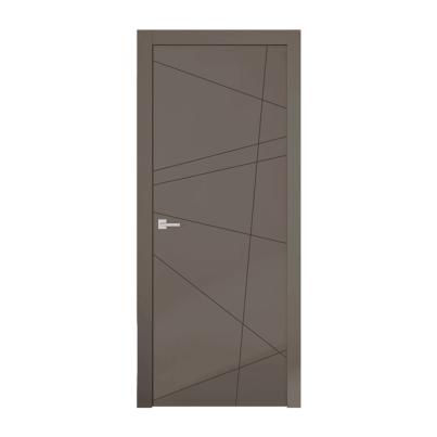 Interior Door with Frame EKASA INCONTRI STELLA 80x210х12 cm, with Hinges, Magnetic Lock, Antracite