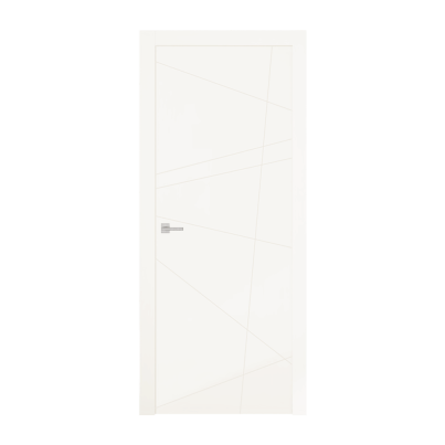 Interior Door with Frame EKASA INCONTRI STELLA 80x210х12 cm, with Hinges, Magnetic Lock, White
