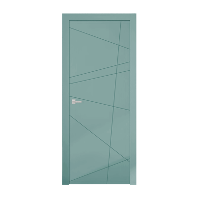 Interior Door with Frame EKASA INCONTRI STELLA 80x210х12 cm, with Hinges, Magnetic Lock, Laguna Blue